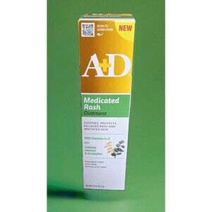A+D Medicated Rash Ointment wVitamin A+D plus Colloidal Oatmeal & Eucalyptus NEW